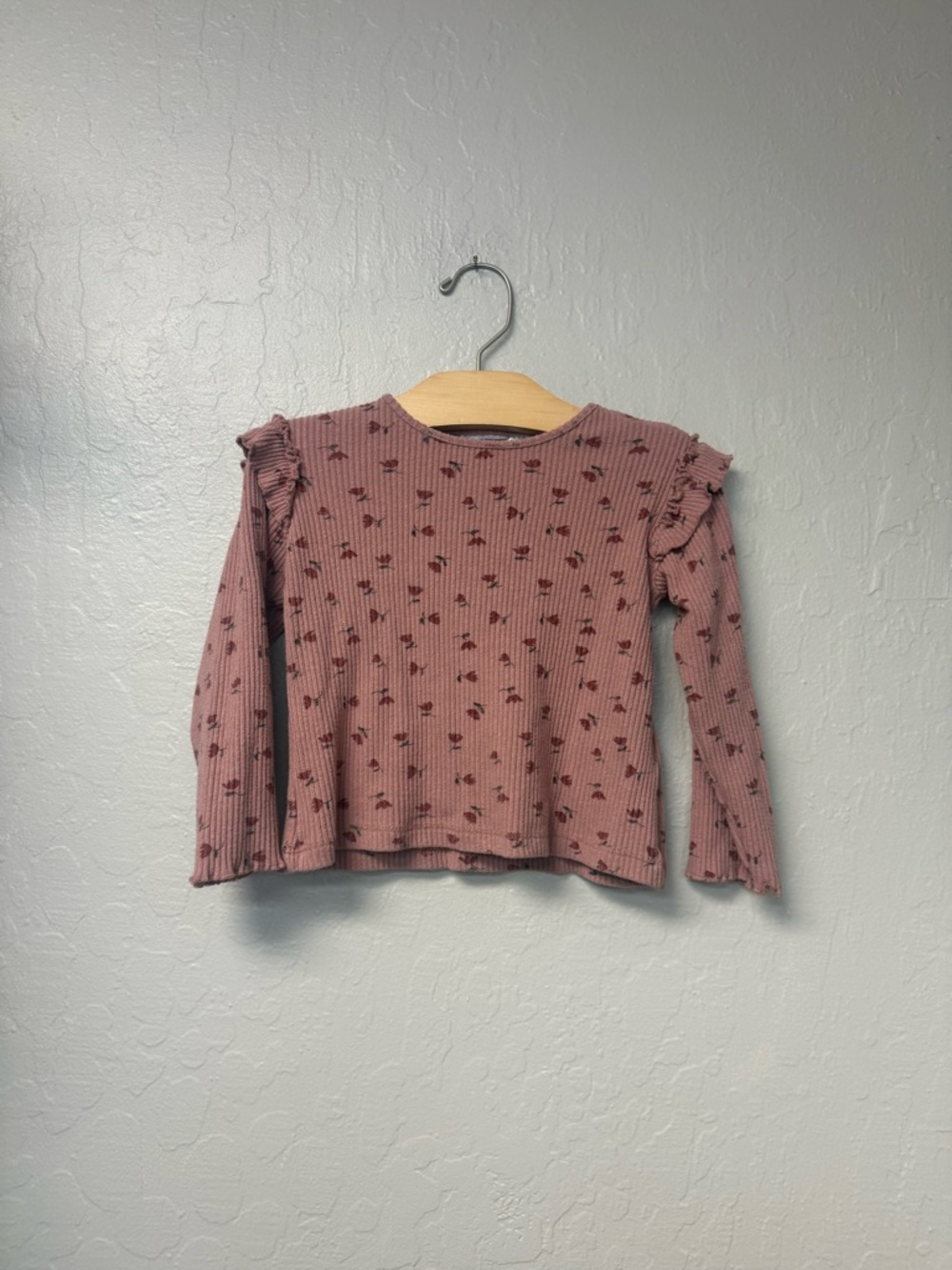 $14 ADD ON Zara Ribbed Tulip Floral Tee Pink 3-4Y H&M Janie and Jack